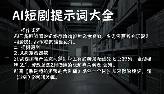 AI指令模板下载如何提升短剧内容覆盖效率